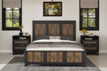 GDFStudio Allison Farmhouse Queen Size Wooden Slatted Platform Bed