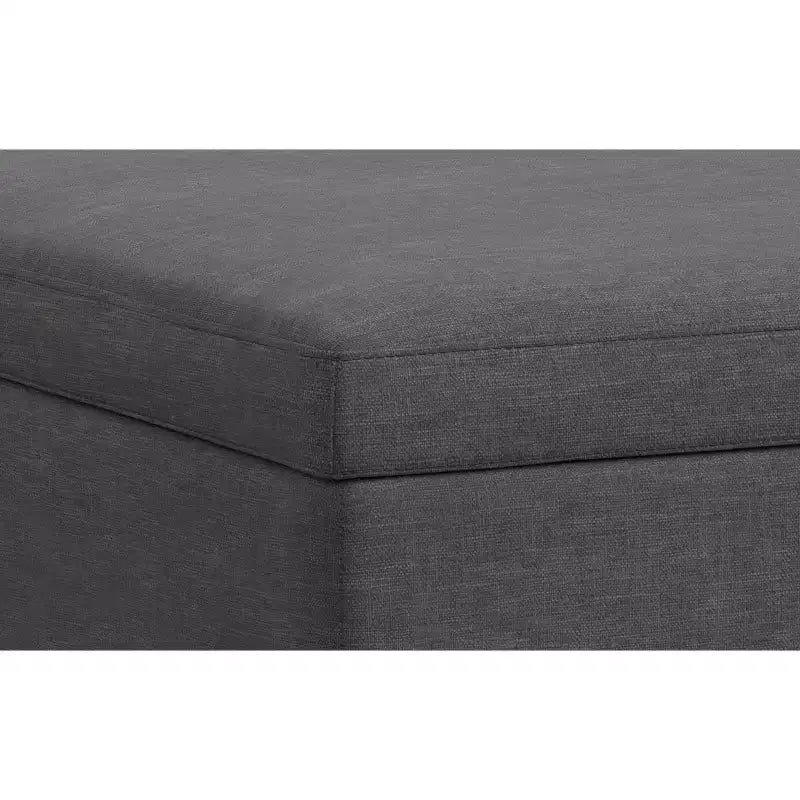 Pouffe de rangement/table basse carrée XL moderne du milieu du siècle, largeur 102 cm