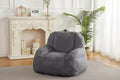 Pouf géant, canapé-lit poire en fausse fourrure avec rembourrage, pouf pour adultes, grand canapé de sol paresseux, grand pouf de salon