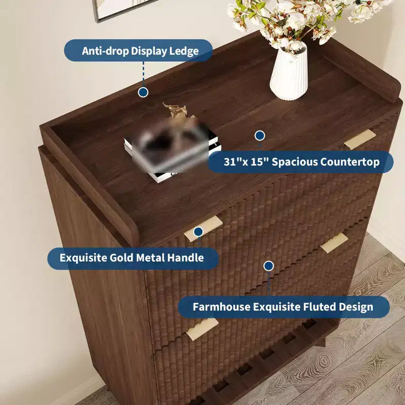 Meuble de rangement pour chaussures avec 2 tiroirs à rabat, meuble de rangement pour chaussures dissimulé sur pied, meuble à chaussures étroit en bois pour couloir et salon
