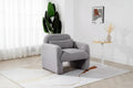 TUYOHW Modern Accent Chair with Teddy Fleece Upholstered Armchair Lounge Single Sofa with Pillow Accent Chairs for Living Room, Bedroom, Office
