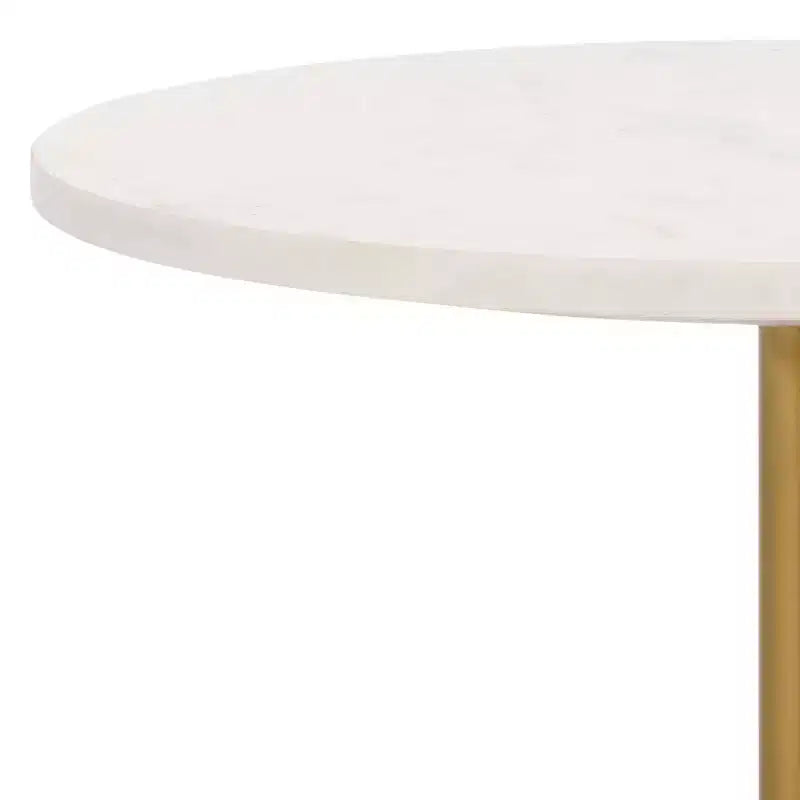 Table d'appoint moderne en fer, verre et marbre pour une décoration intérieure contemporaine
