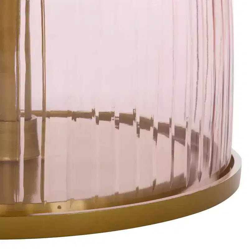 Table d'appoint moderne en fer, verre et marbre pour une décoration intérieure contemporaine