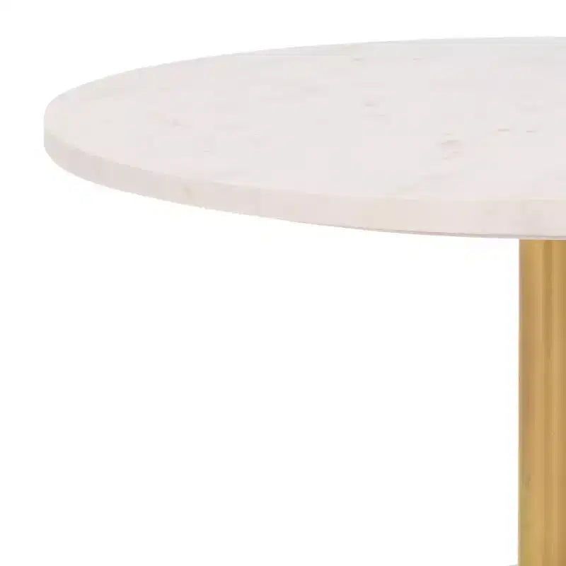 Table d'appoint moderne en fer, verre et marbre pour une décoration intérieure contemporaine
