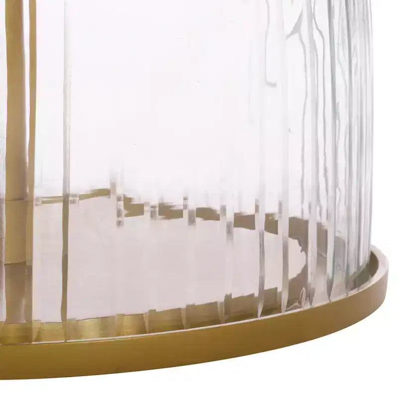 Table d'appoint moderne en fer, verre et marbre pour une décoration intérieure contemporaine