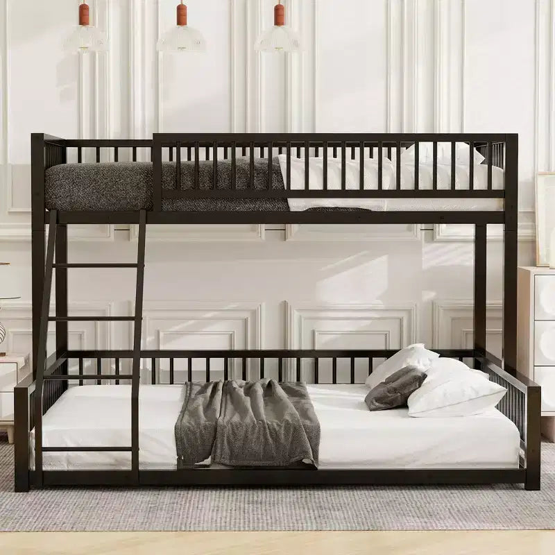 Étagère ovale à 5 niveaux Triple Large – Étagères d'exposition industrielles, marron 140 cm