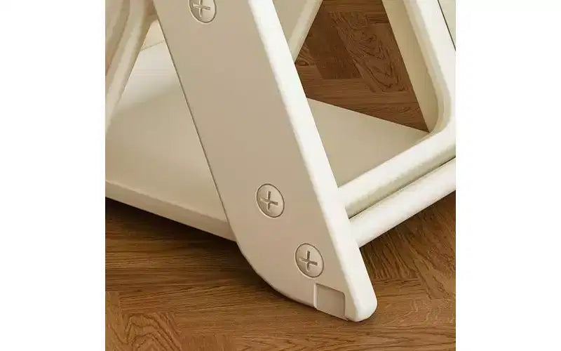 Chaise haute 3 en 1 réglable en hauteur pour enfant avec harnais 5 points et plateau amovible, Blanche