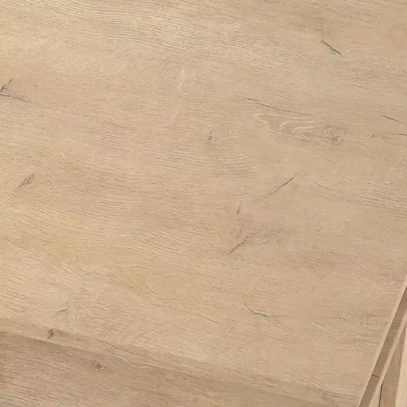 Grande table basse en bois avec tiroir et étagère de rangement ouverte, Noyer ou Chêne clair